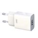 Зарядний пристрій XO L99 (EU) 2.4A Home charger White 1904537595 фото 1
