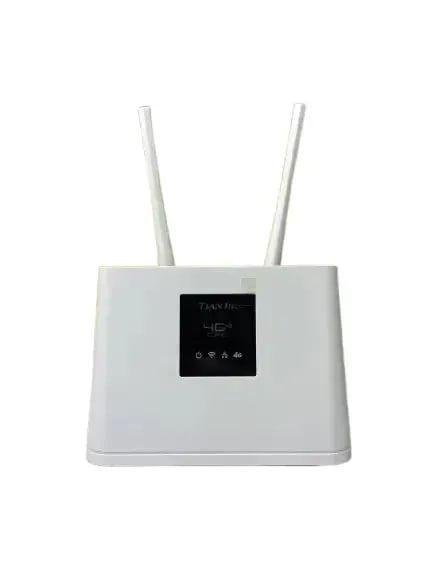 4G комплект для інтернета зі стаціонарним роутером&nbsp;Tianjie CPE 908-3 та антеною жезл 42см 14-16dB K1282 фото