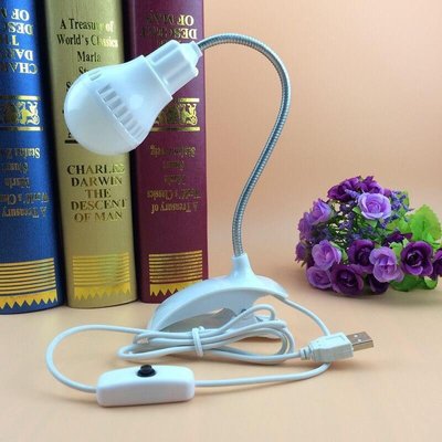 Лампа настольная светодиодная LED с прищепкой 3W (USB 5V) L1002 фото