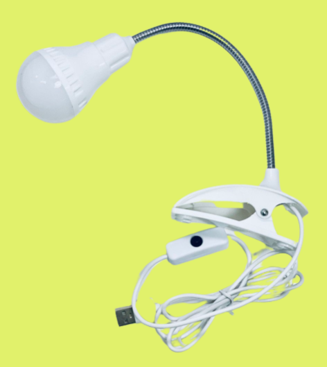 Лампа настільна світлодіодна LED з прищіпкою 3W (USB 5V) L1002 фото