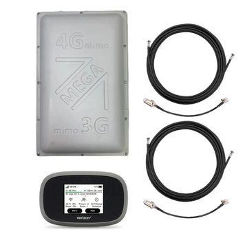 Комплект для 4G інтернета з роутером Novatel 8800L й антеною МЕГА MIMO 1700-2700 МГц, посилення 2х19 dBi K1302 фото