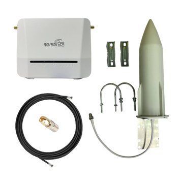 4G комплект з роутером Tianjie R312 з батареєю на 10000 мАг та антеною Rocket K1285 фото