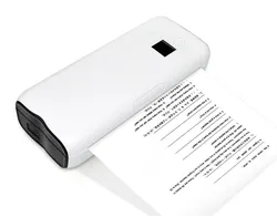 Портативний мобільний термопринтер А4BT USB+Bluetooth з акумуляторною батареєю 2600 mAh T1001 фото