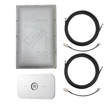 Комплект для 4G інтернету з роутером Huawei E5573s-320 й антеною МЕГА MIMO 1700-2700 МГц, 2х19 dBi K1308 фото