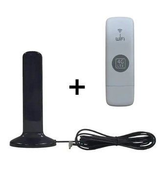 Комплект для інтернету в авто з 4G USB WIFI модемом й антеною 16дБ K1186 фото