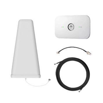 Комплект для 4G інтернету з роутером Huawei E5573s-320 й антеною трапецією K1318 фото