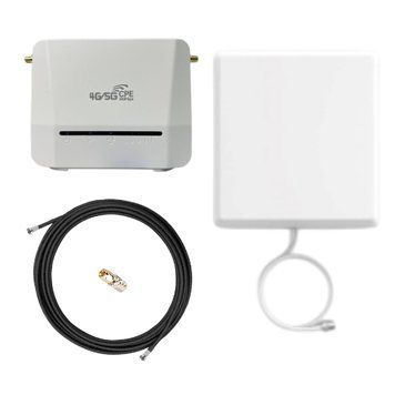 4G комплект з роутером Tianjie R312 з батареєю на 10000 мАг та антеною панельною GJX 698-2700МГц 10 dBi K1299 фото
