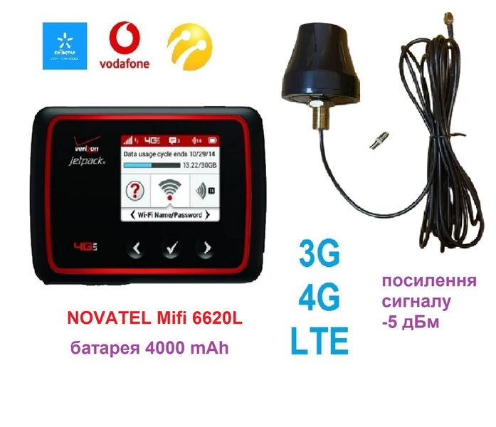 Мобільний роутер Novatel MiFI 6620L з антеною 4дБ на гарантії R1036 фото