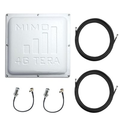 Антена панельна 4G MIMO "TERA" 2х16 дБ з кабелем у комплекті А1002 фото
