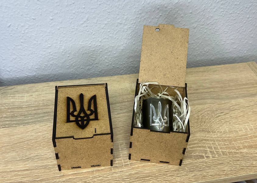 Коробка з дерева з гравіюванням 90*70*67мм D001 фото