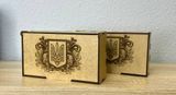 Коробка с дерева з гравировкой 150*80*40мм D002 фото